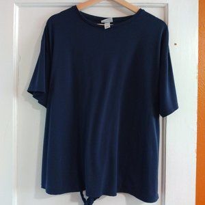 Ava & Viv Navy Short Sleeve Shirt